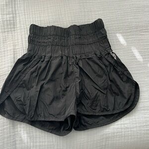 Free People Movement, black sport shorts, the way home shorts.